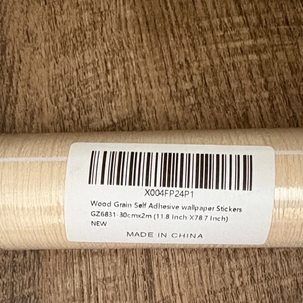 Wood Grain Self Adhesive Peel and Stick Wallpaper Roll